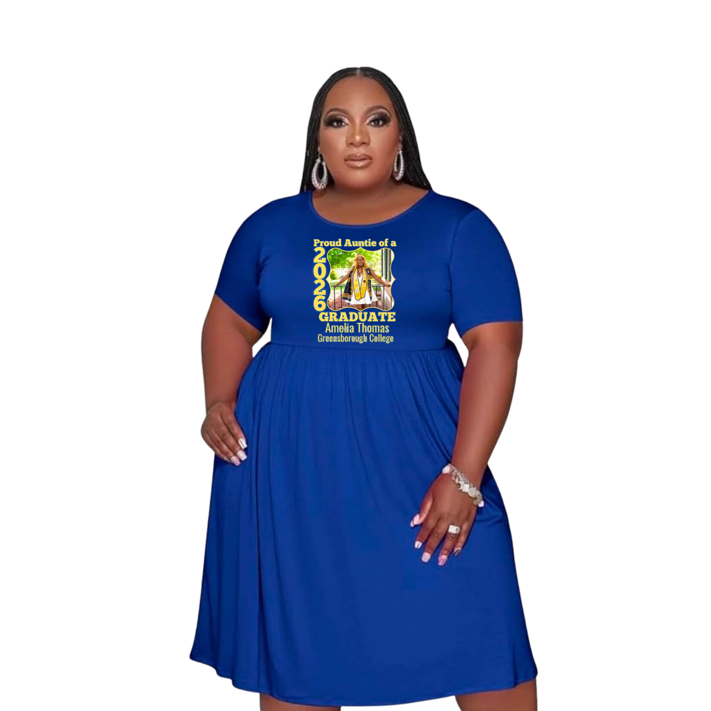 Blue Graduation Dress