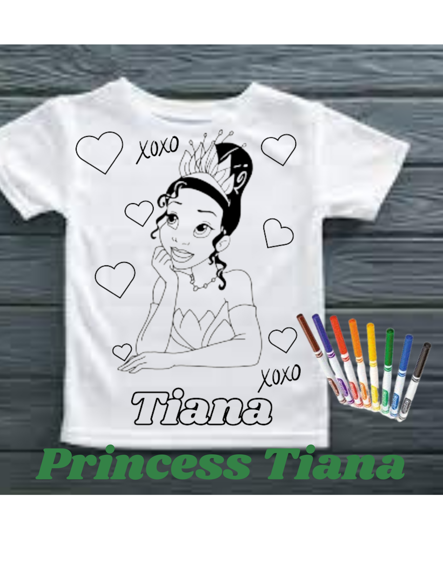 Princess Tiana Coloring T'shirt