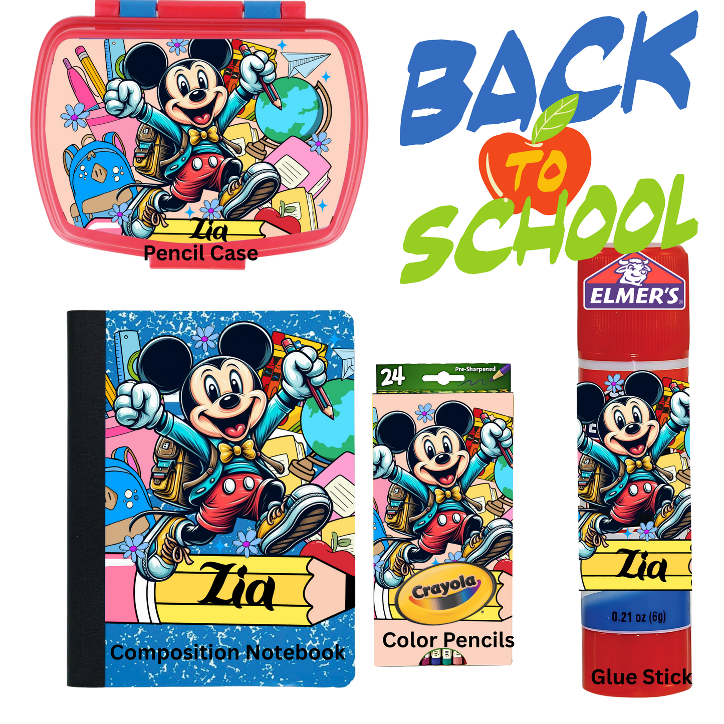 Back To School Mickey Mouse