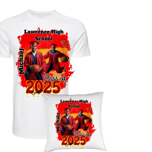 Lawrence High T-shirt & Pillow Combo