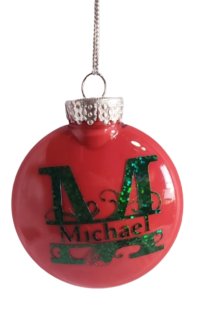 Personalize Monogram Christmas Ornaments(MOQ 3)