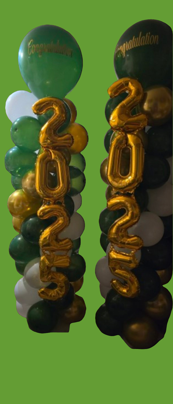 2025 Graduation Balloons Columns