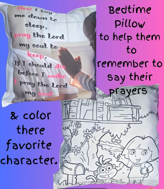 Bedtime prayer pillow- Now I lay