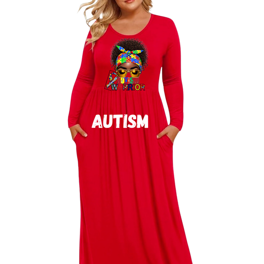 Autism Awareness Maxi Dress