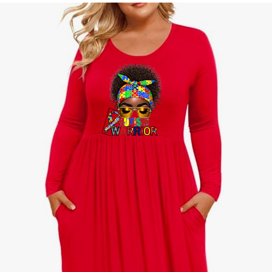 Autism Red Dress