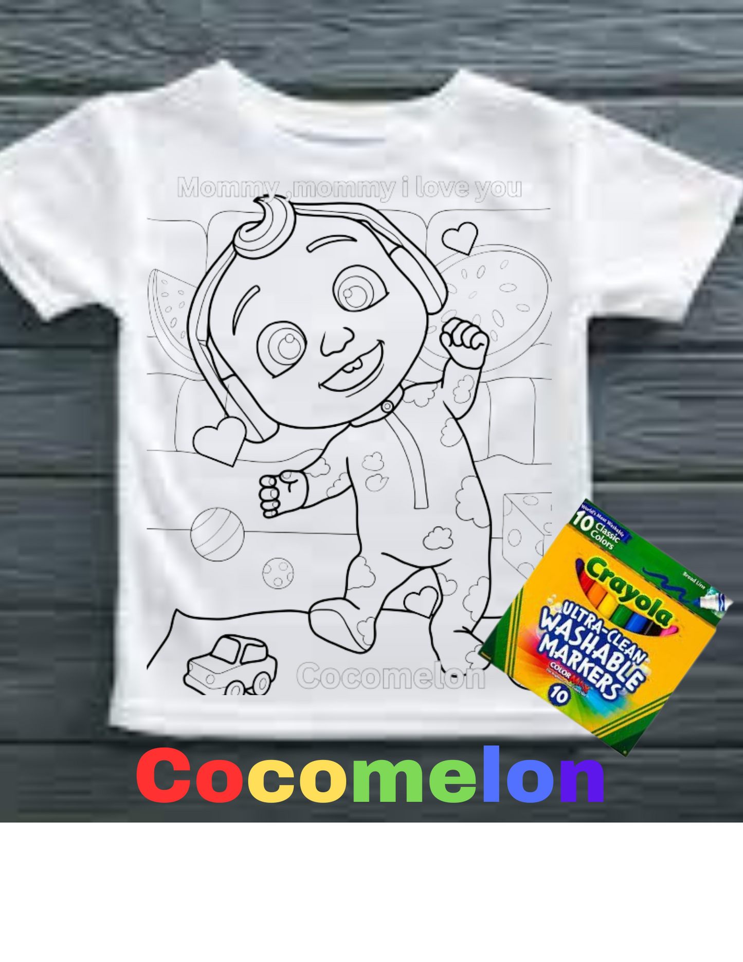 Cocomelon Coloring T'shirt