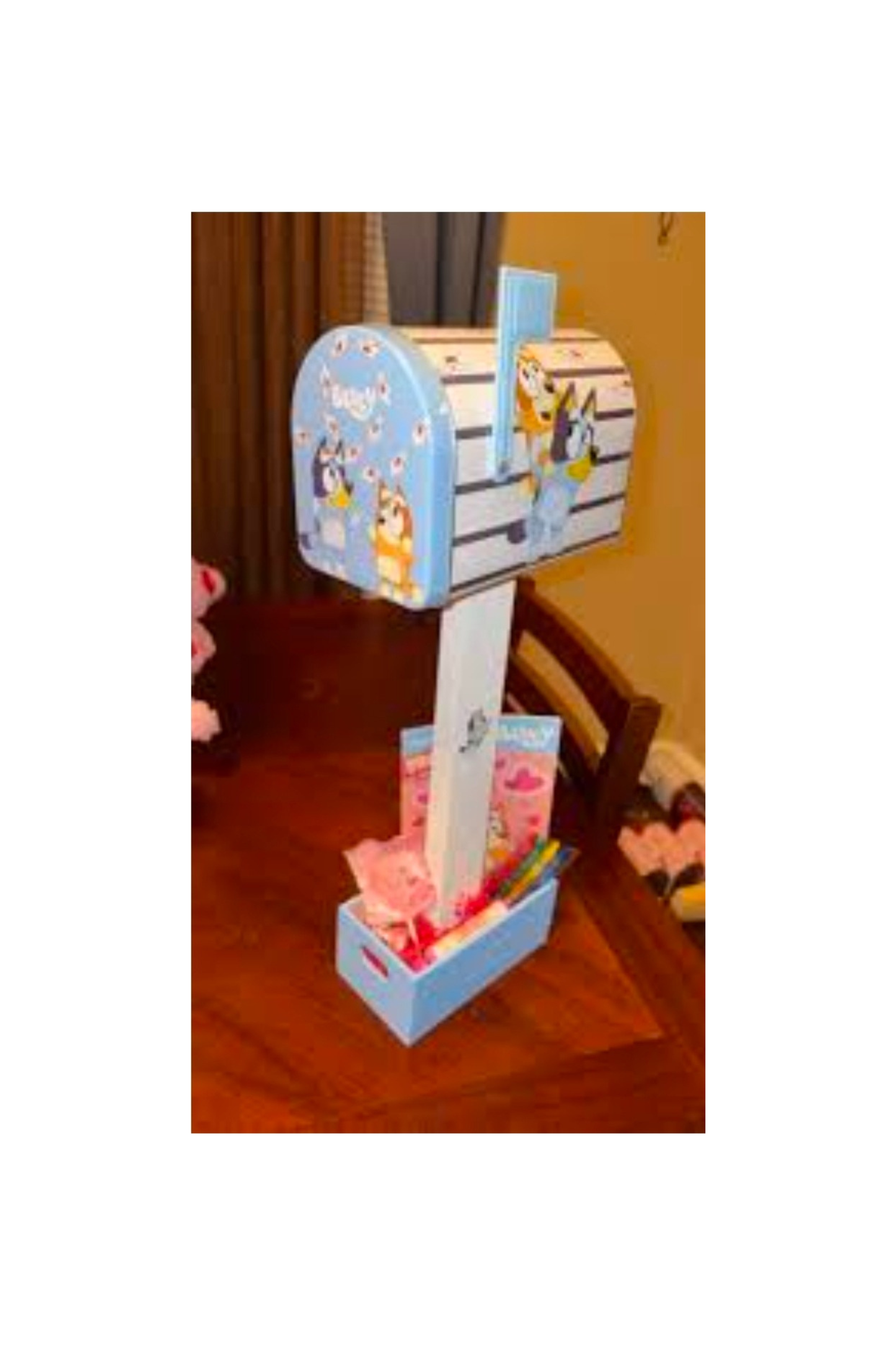 Bluey Valentine's Mailbox