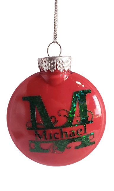 Personalize  Monogram Christmas Ornaments(MOQ 3)