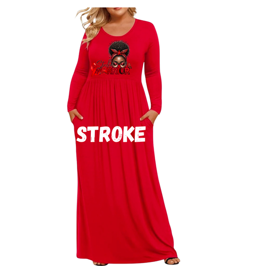 Stroke Awareness Maxi Dress