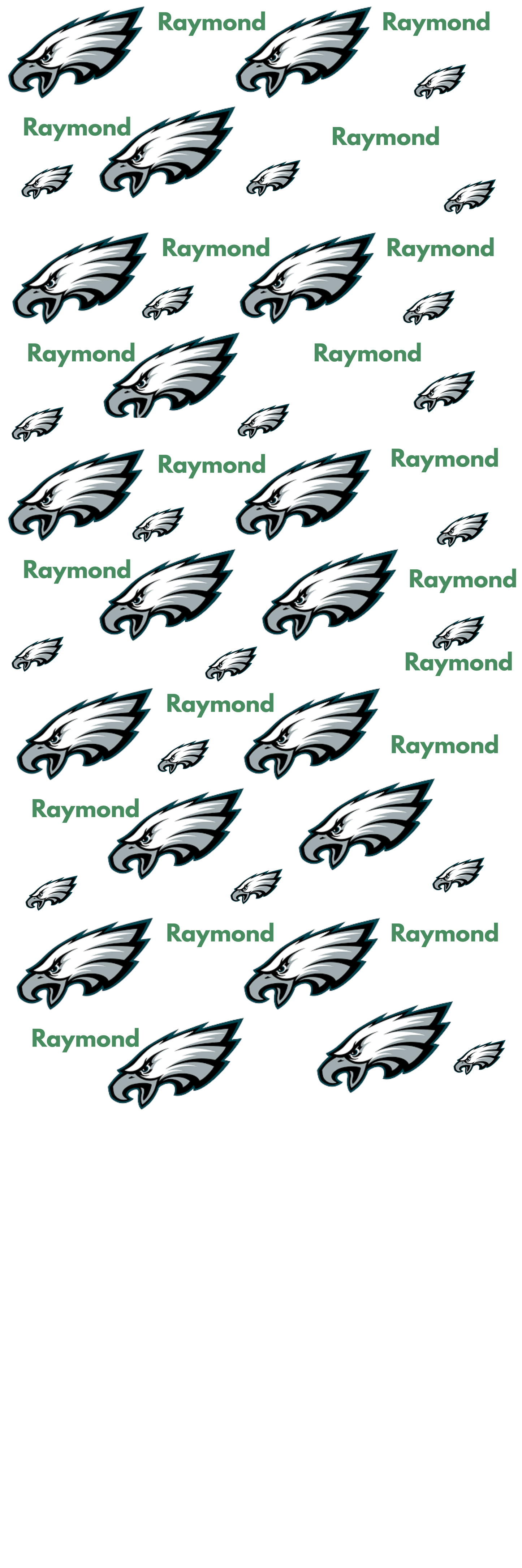 Philadelphia Eagle wrapping paper (Matte)