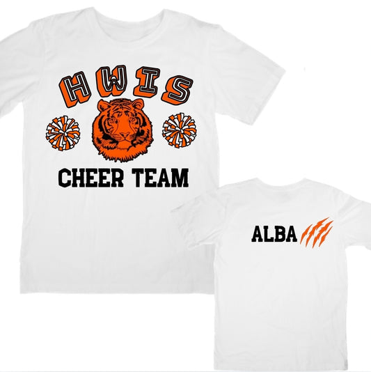 Cheerleaders  T-shirts front & back